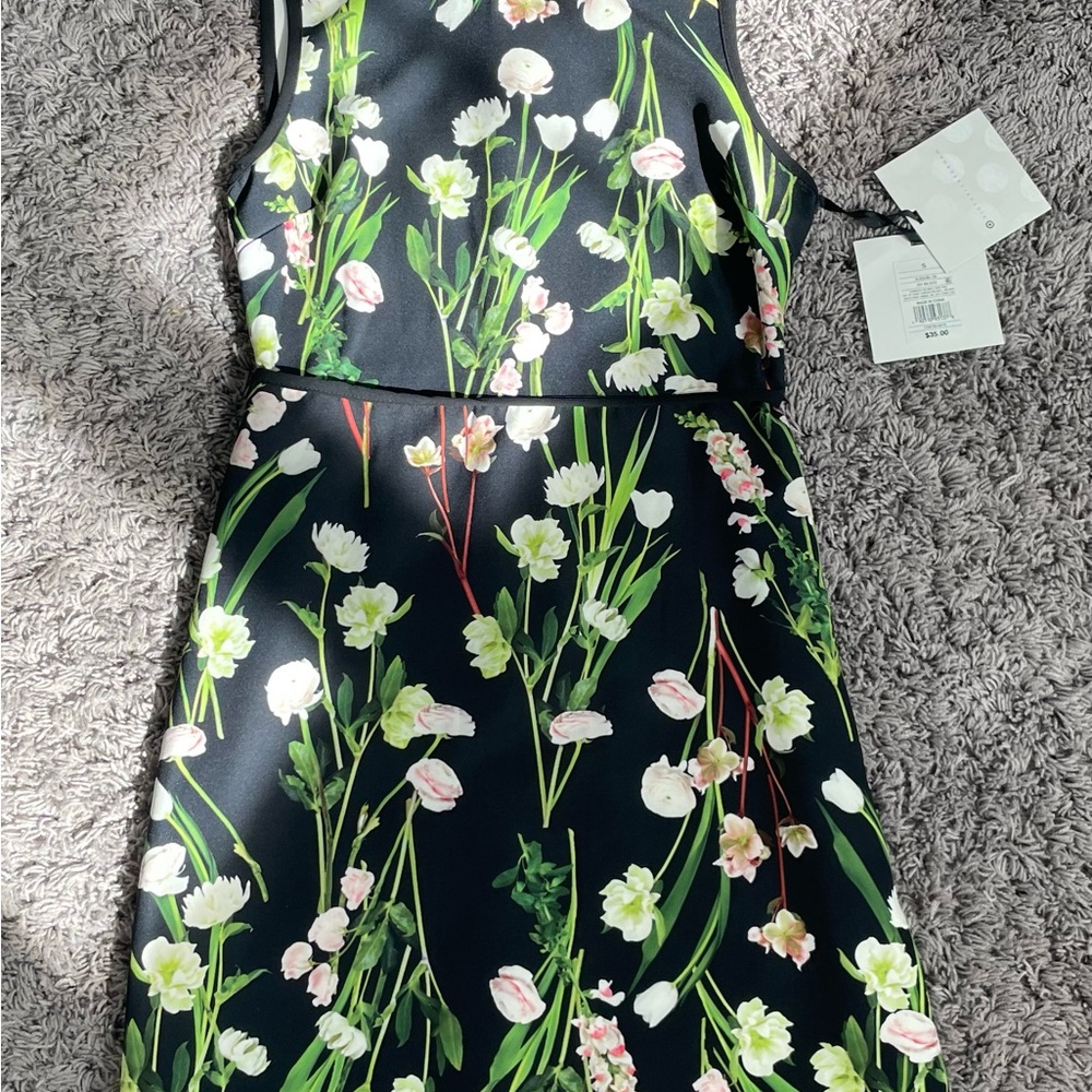 Victoria Beckham for Target Black Floral Dress